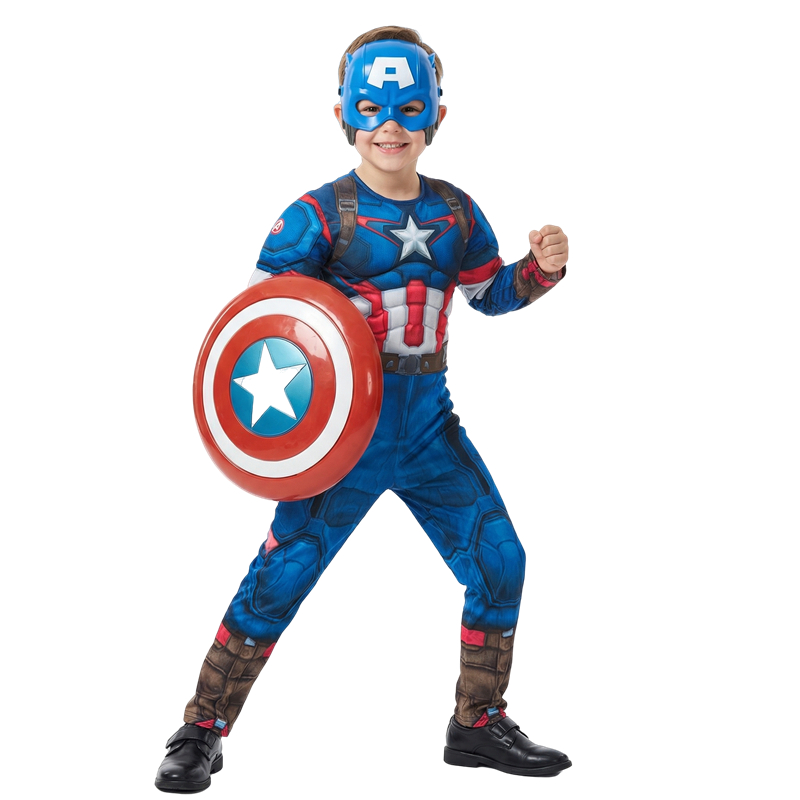 Kids Education School - Boys' & Girls' Captain America Costume