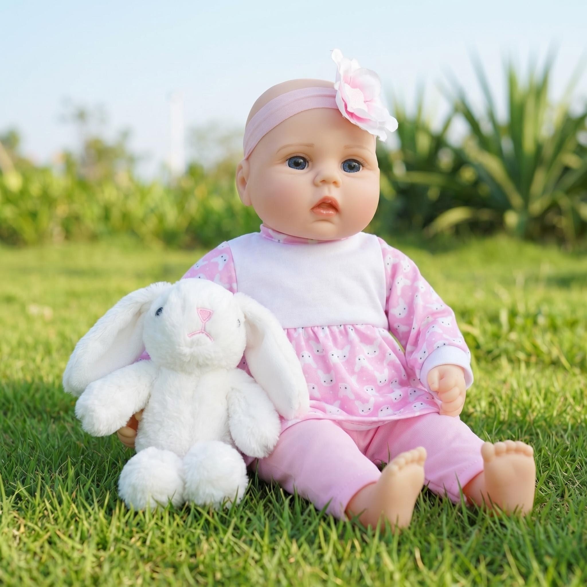 Kids Joy Education - 18inch Plush Baby Doll Joyful Play