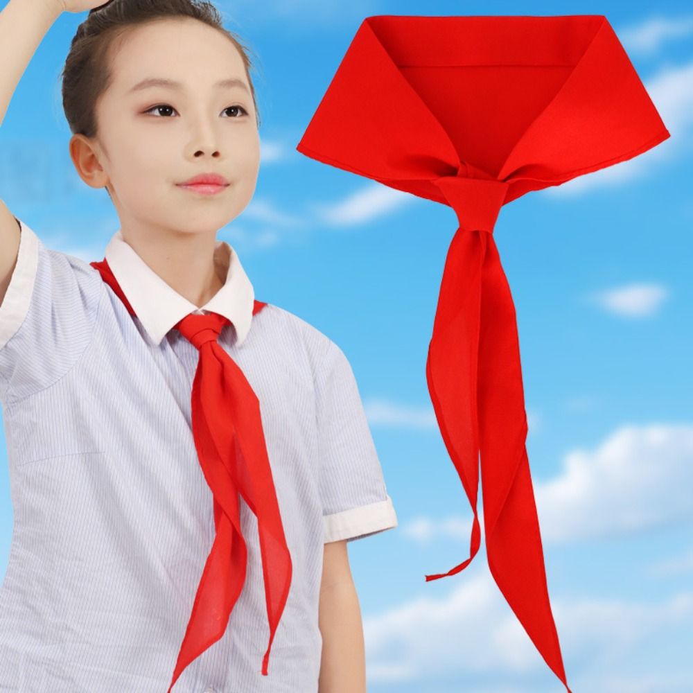 Kids Education School - Classic China Style Triangle Towel Scarf