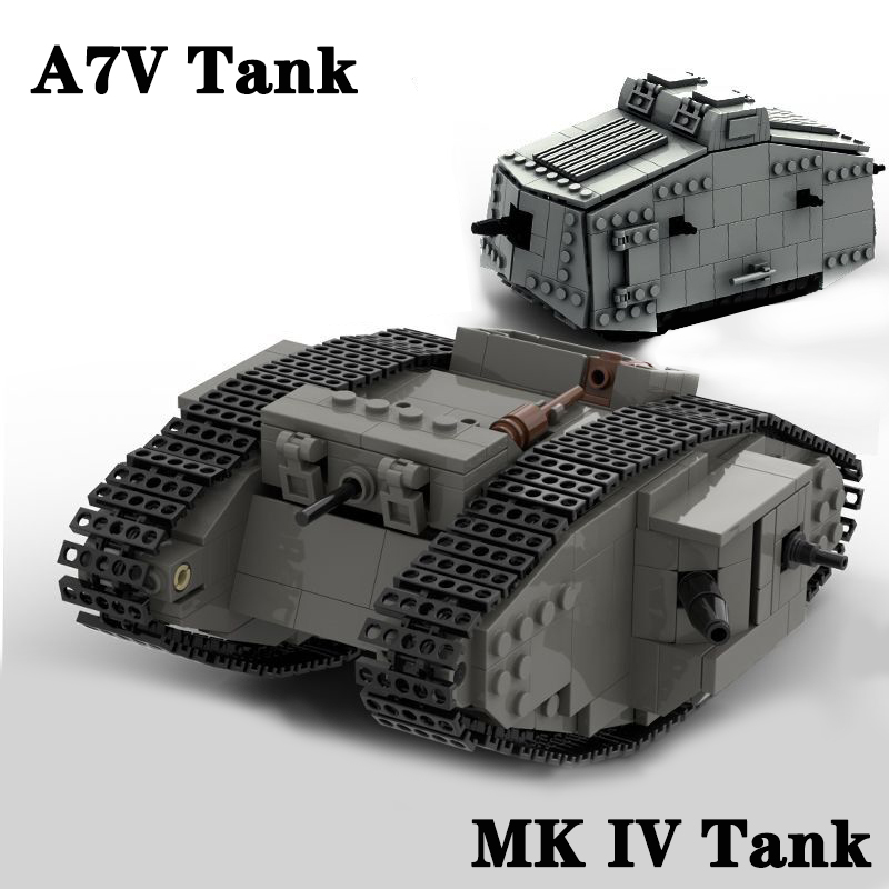 Kids Education In Germany - Hot WW1 Germany Military A7V Combat
