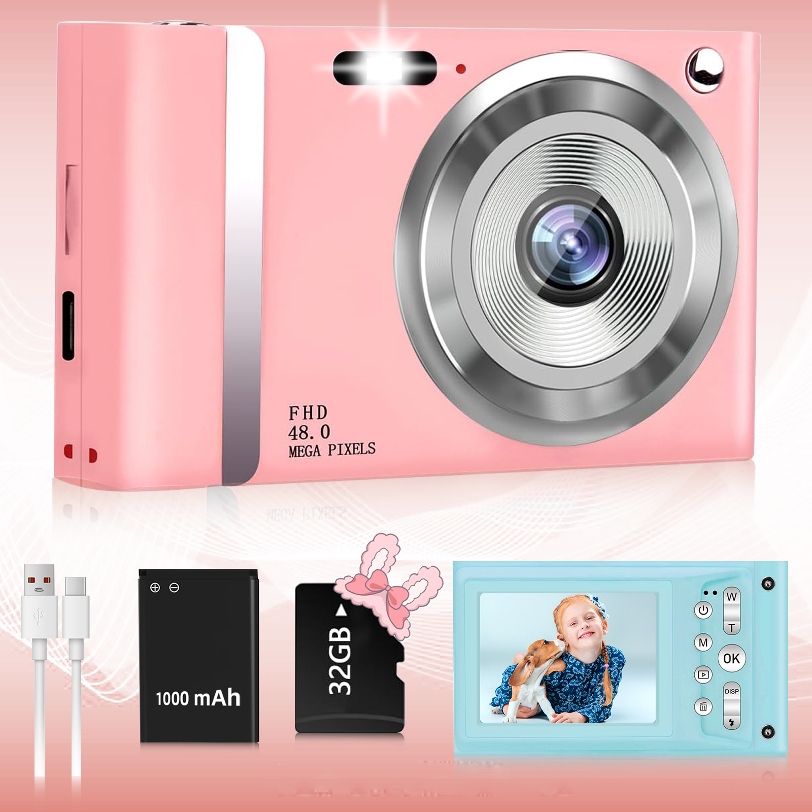 Kids Education Images - HD 1080P 2.4 inch digital Camera