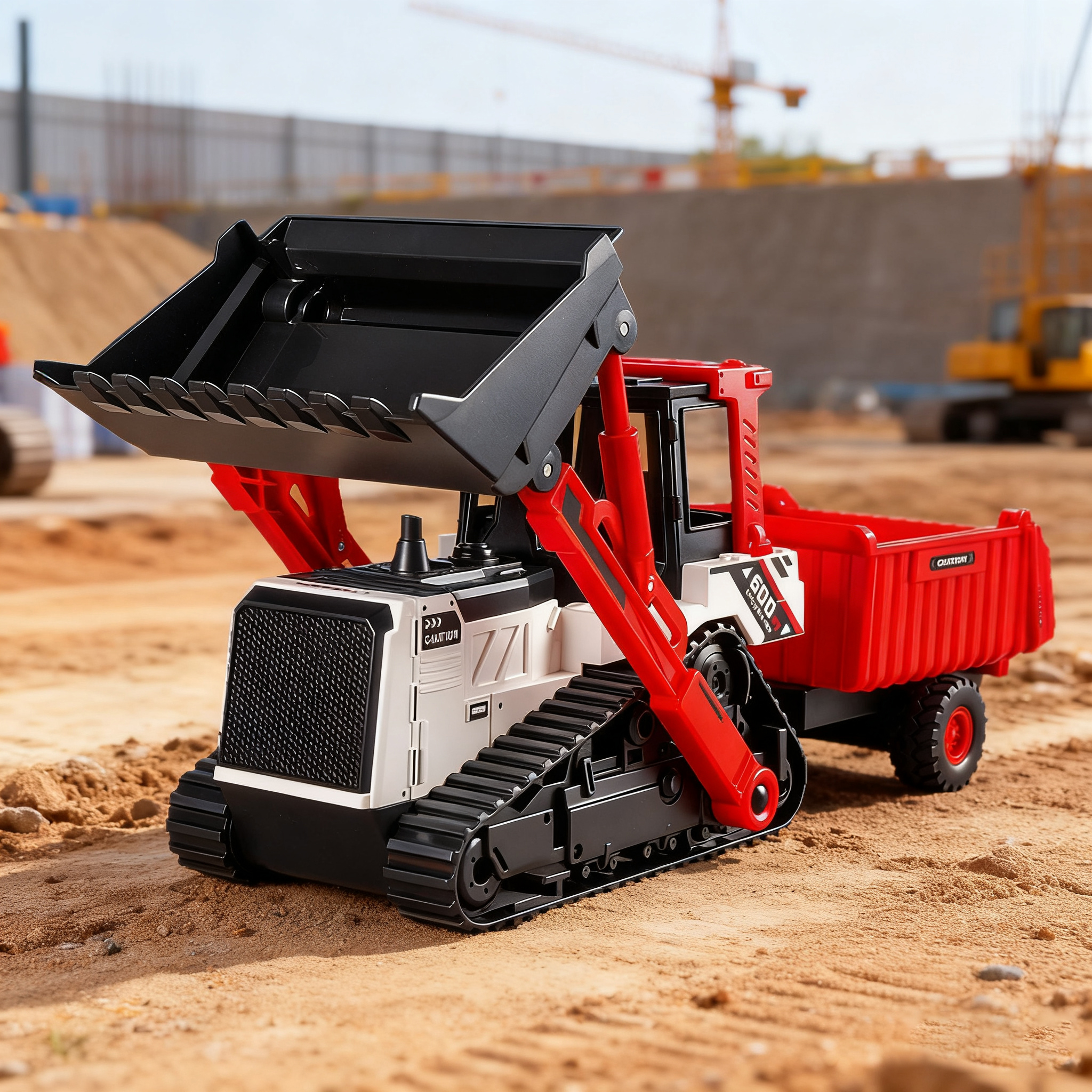 Kids Education In Us - Engineering Vehicle Model Double Head Excavator