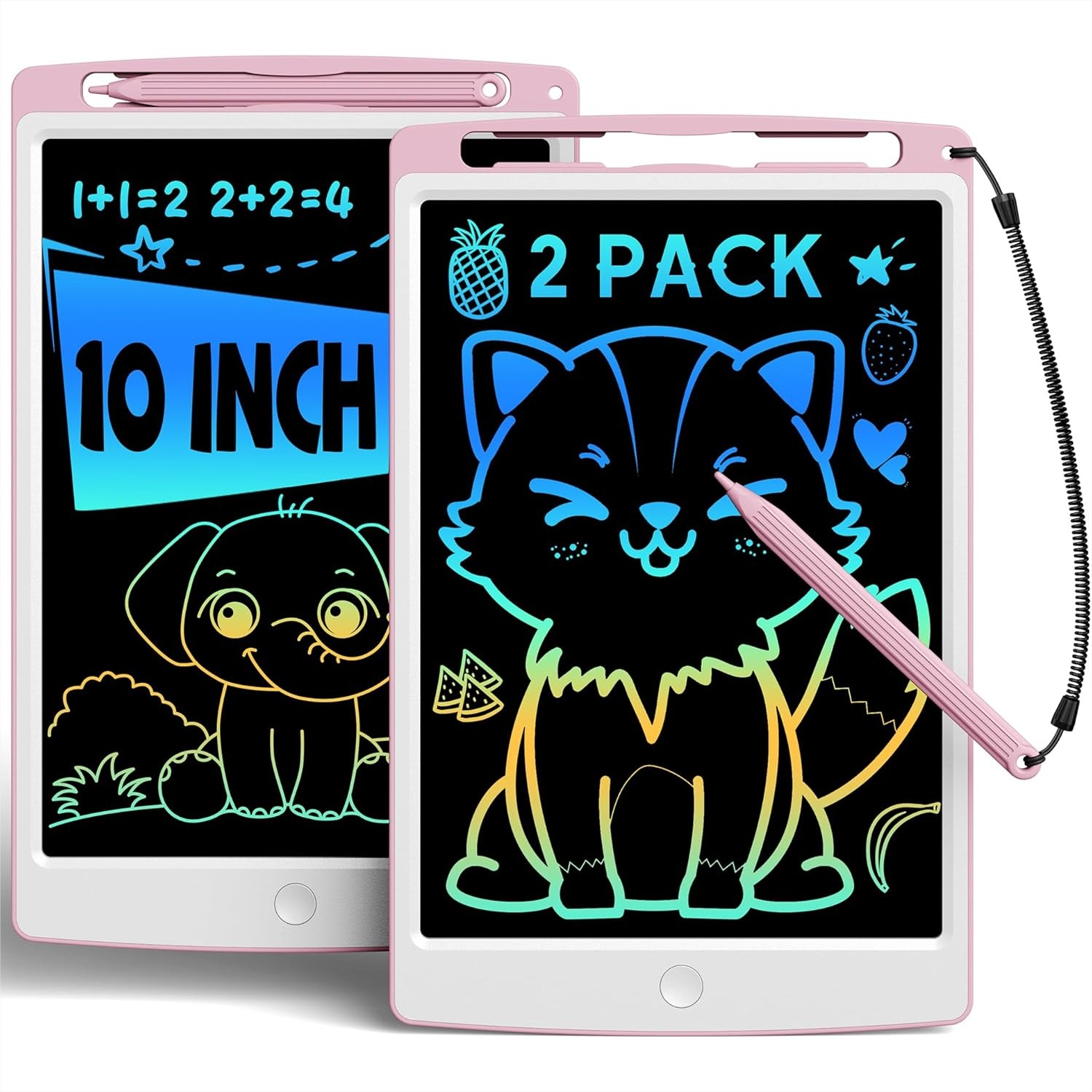 Kids Education Images - 2 Pack LCD Writing Tablet for