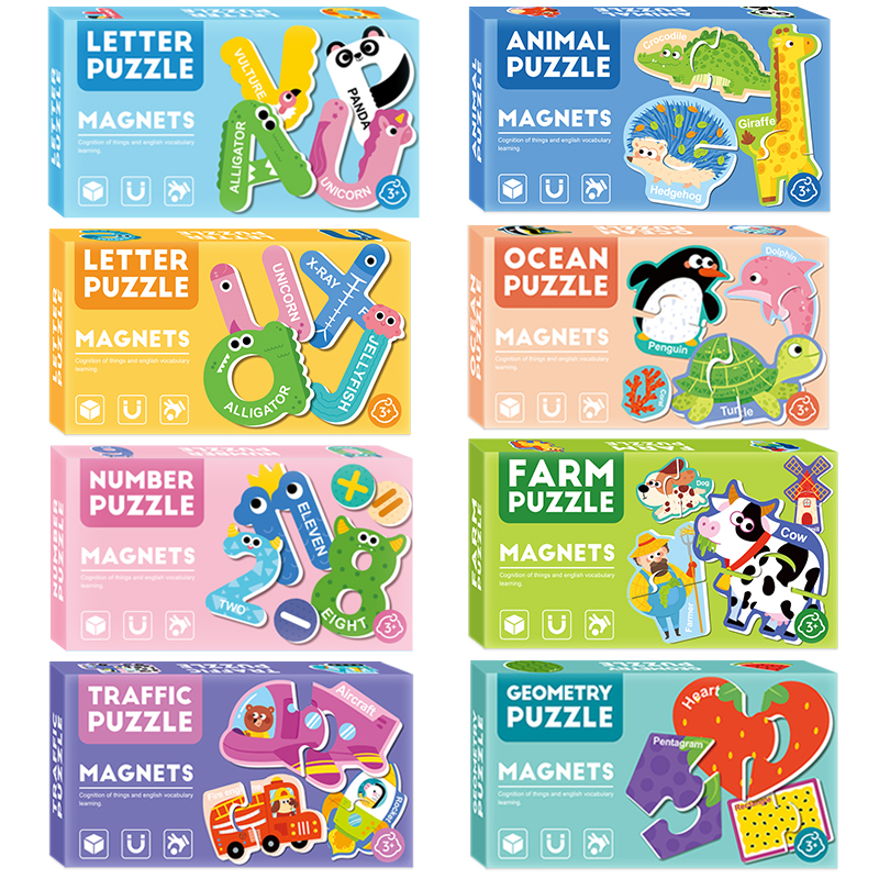 Kids Education Number - Magnetic Cognitive Matching Puzzle Letters Numbers