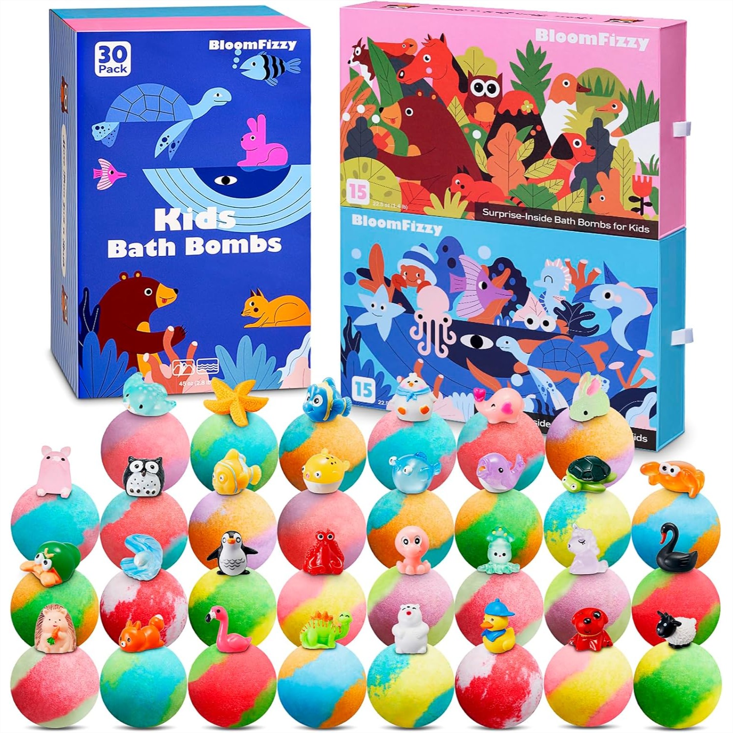 Kids Education Images - 30 Kids Bath Bombs with Surprise
