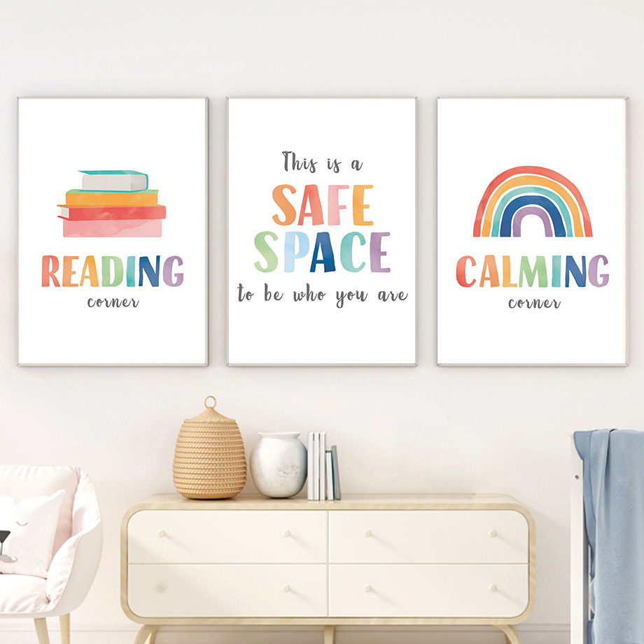 Rainbow Classroom Wall Art Edu - Kids Education Quotes ulasan dan harga