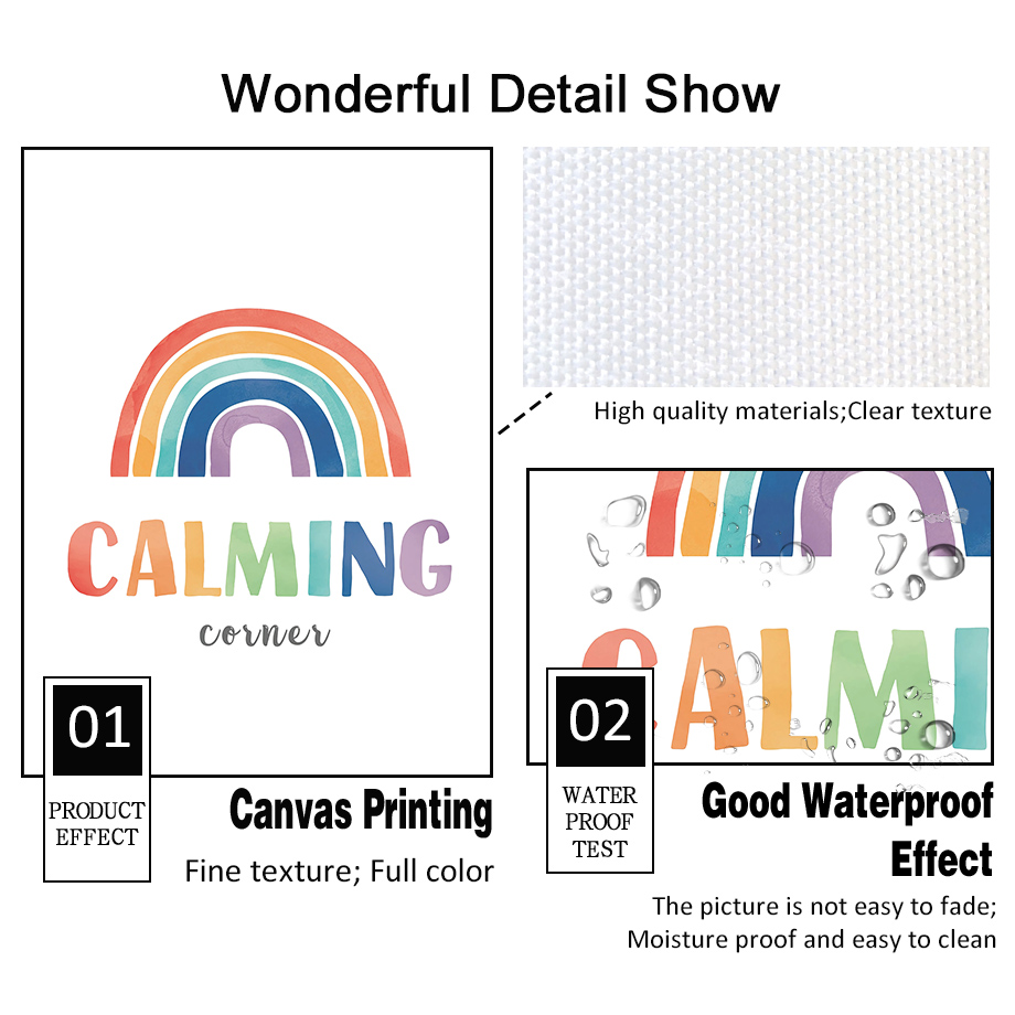 Rainbow Classroom Wall Art Edu - Kids Education Quotes ulasan dan harga