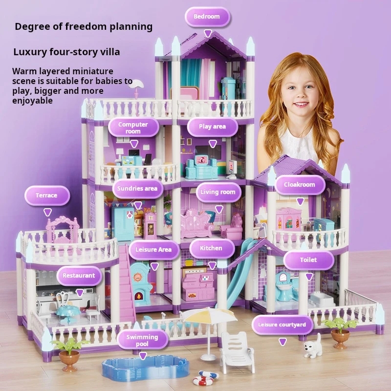 DIY Doll Houses Girls Castle A - Kids Education Images ulasan dan harga