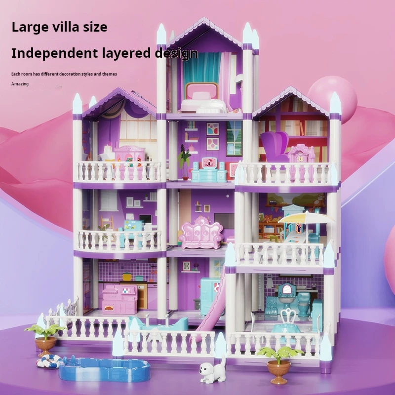 DIY Doll Houses Girls Castle A - Kids Education Images ulasan dan harga