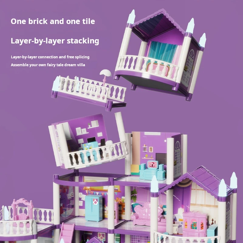 DIY Doll Houses Girls Castle A - Kids Education Images ulasan dan harga