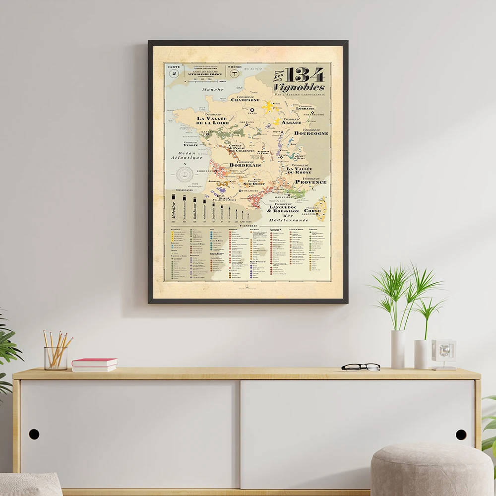 Retro Map Europe City Vines Ma - Kids Education Quotes ulasan dan harga