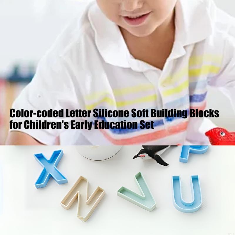 24Pcs 9x7cm Silicone English L - Kids Educational Games Learn English ulasan dan harga