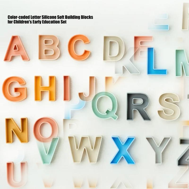 24Pcs 9x7cm Silicone English L - Kids Educational Games Learn English ulasan dan harga