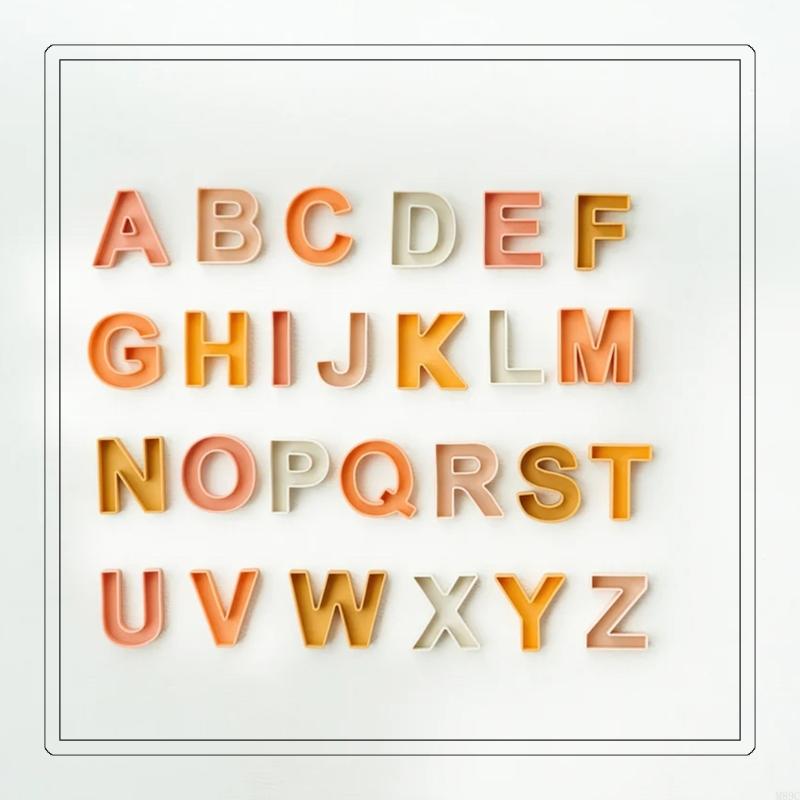24Pcs 9x7cm Silicone English L - Kids Educational Games Learn English ulasan dan harga