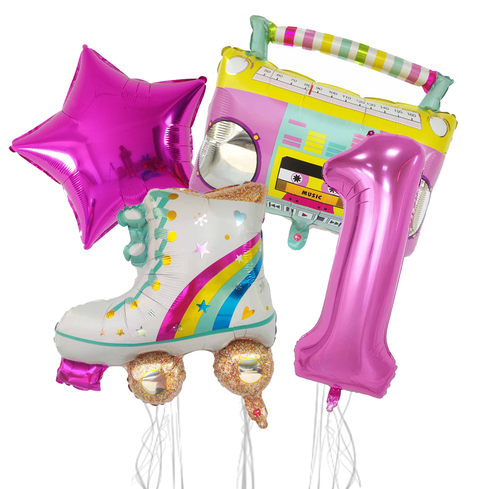4pcs 32inch Number Balloon Rad - Kids Education Number ulasan dan harga