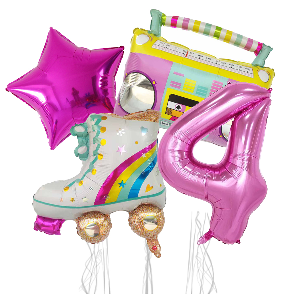 4pcs 32inch Number Balloon Rad - Kids Education Number ulasan dan harga