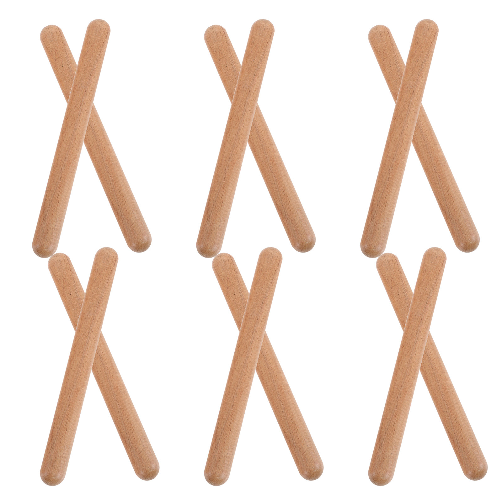 12Pcs Wooden Rhythm Sticks Por - Kids Education Group ulasan dan harga