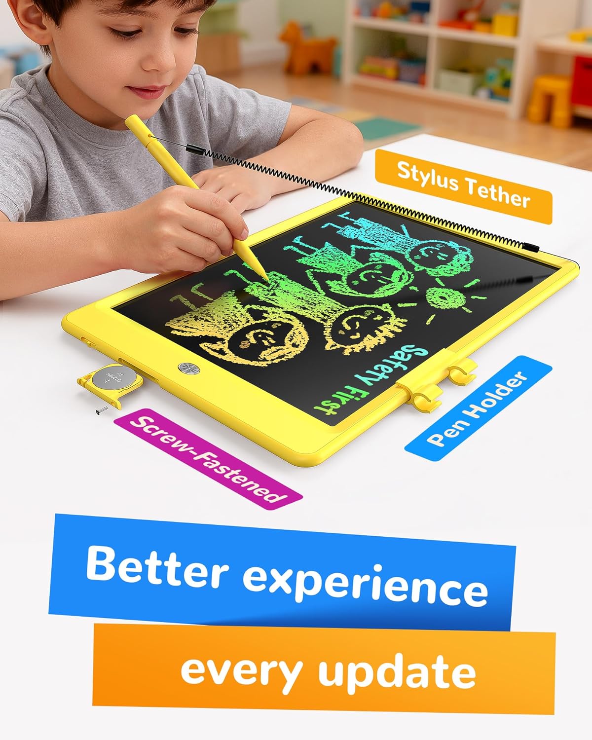 10 Inch LCD Writing Tablet for - Kids Education Images ulasan dan harga