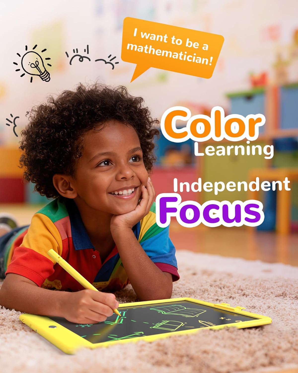 10 Inch LCD Writing Tablet for - Kids Education Images ulasan dan harga