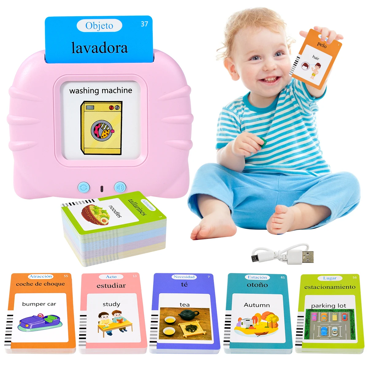 Electronic Spanish Cognitive C - Kids Educational Games Learn English ulasan dan harga