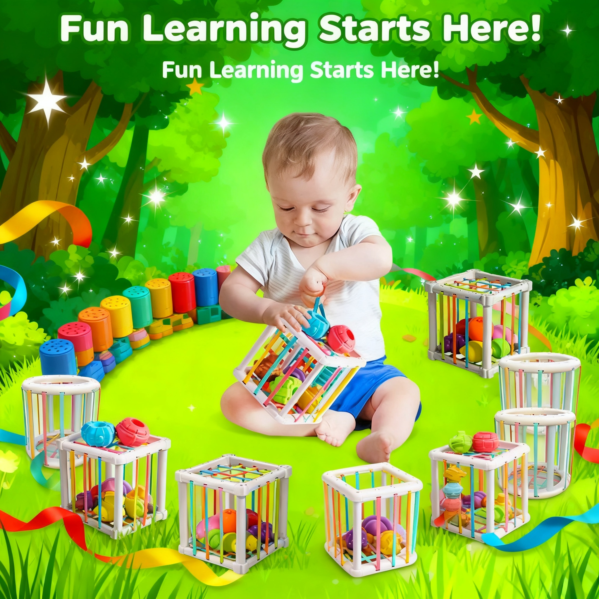 Rainbow Colorful Montessori Sh - Kids Education Toys ulasan dan harga