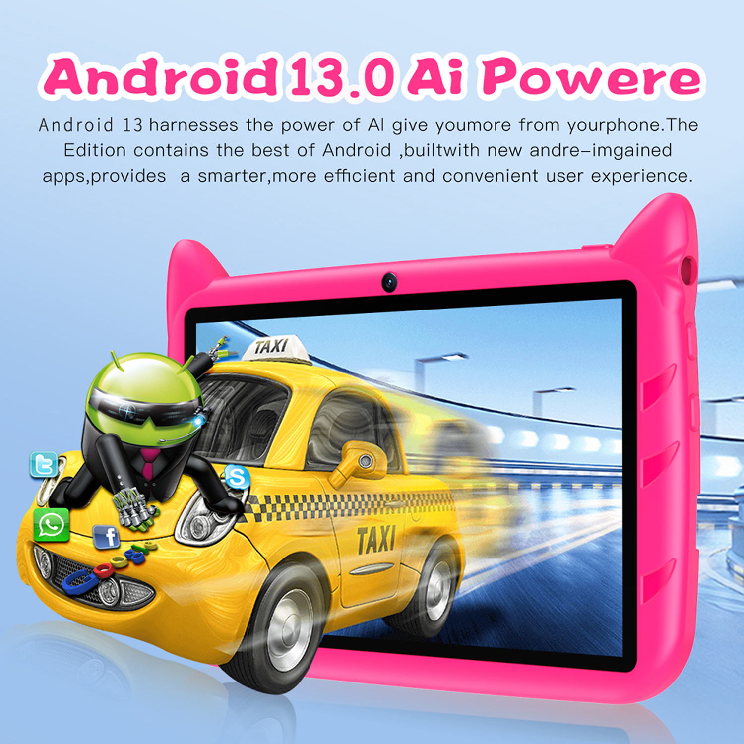 New 5G WiFi Kids Tablet 7 Inch - Kids Educational Games Learn English ulasan dan harga