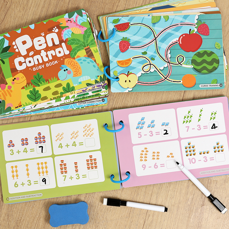 Reusable Kids Busy Book Alphab - Kids Education Number ulasan dan harga