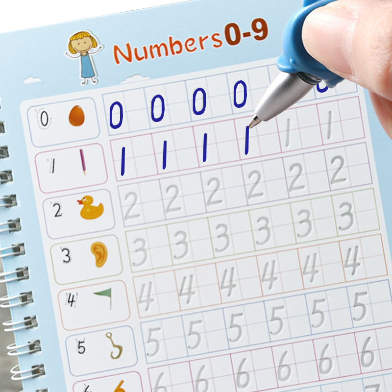 3D Calligraphy Copybook Reusab - Kids Education Number ulasan dan harga