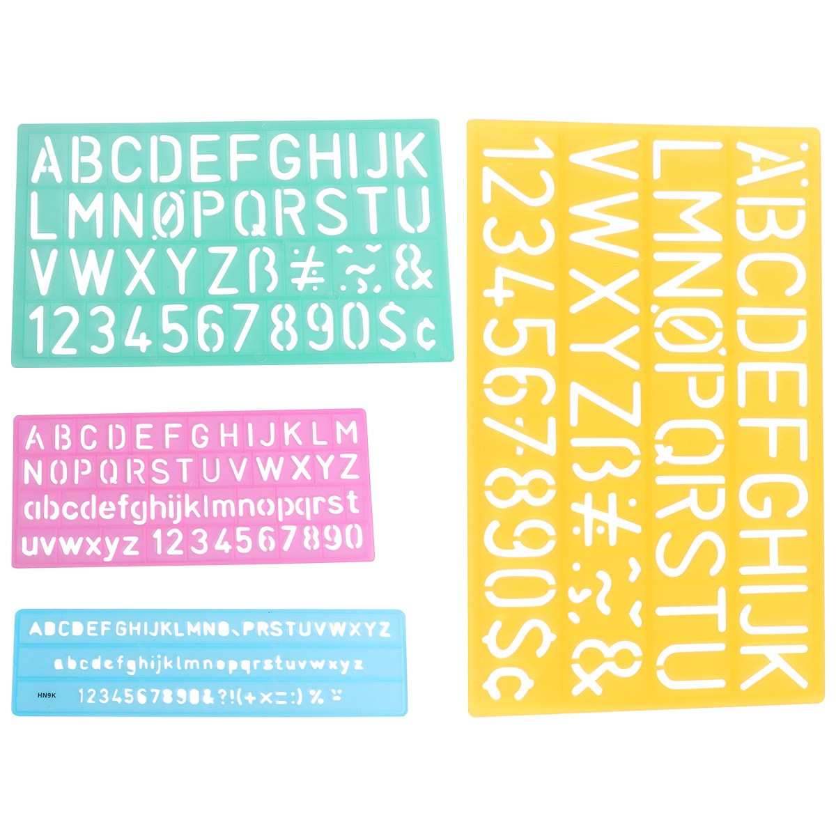 4Pcs Plastic Graffiti Rulers A - Kids Education Number ulasan dan harga