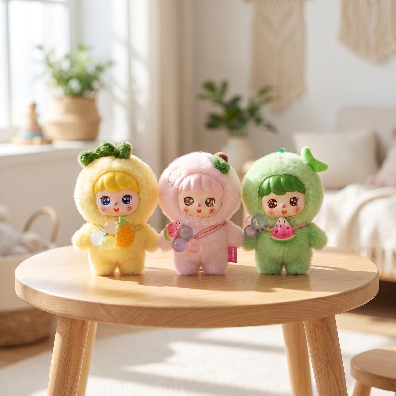 Cute Fruit Plush Doll Keychain - Kids Education School ulasan dan harga