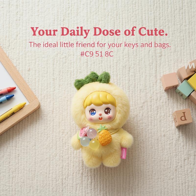 Cute Fruit Plush Doll Keychain - Kids Education School ulasan dan harga