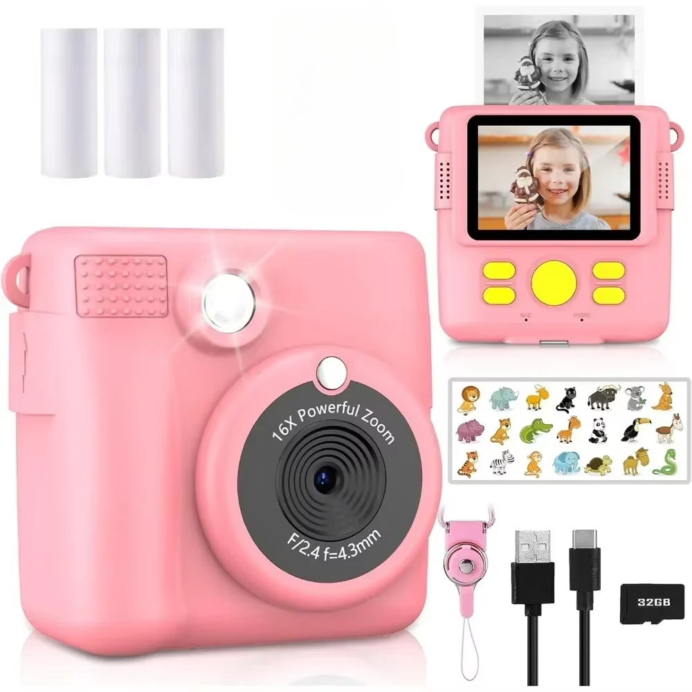 Instant Print Camera for Kids, - Kids Education Images ulasan dan harga
