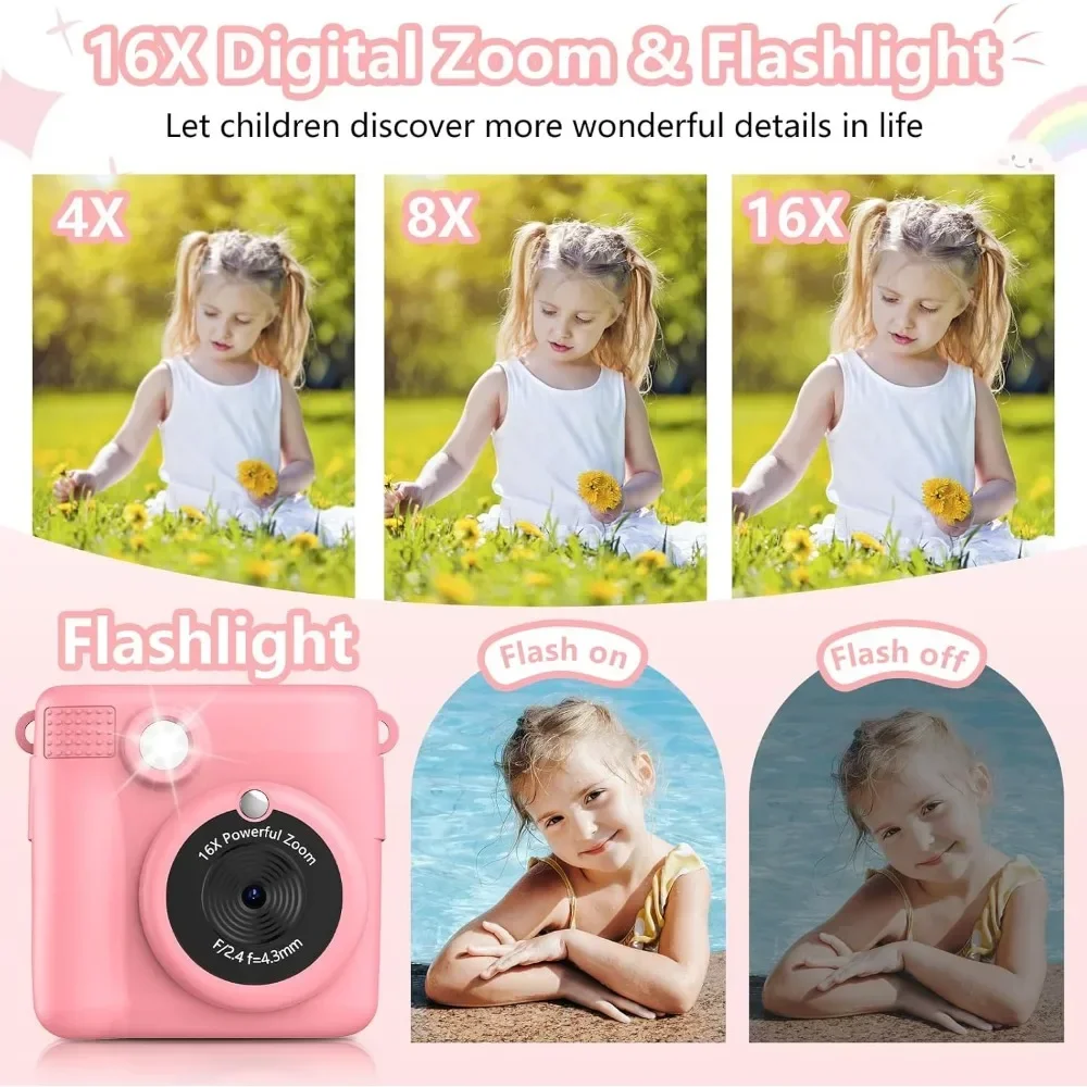 Instant Print Camera for Kids, - Kids Education Images ulasan dan harga