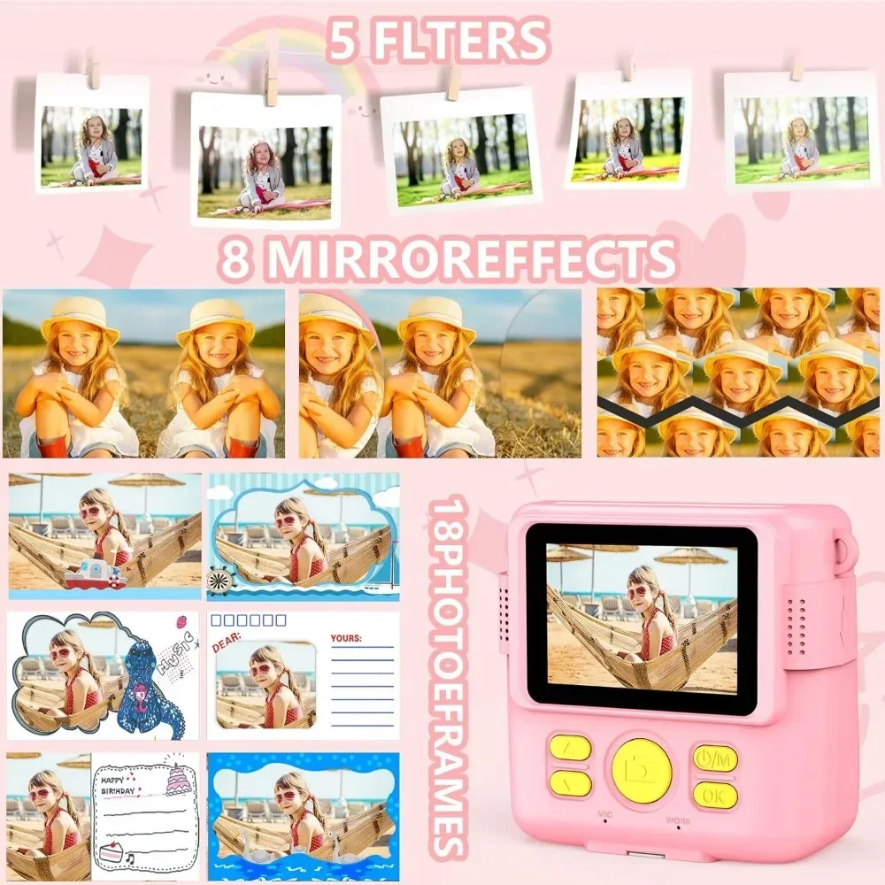 Instant Print Camera for Kids, - Kids Education Images ulasan dan harga
