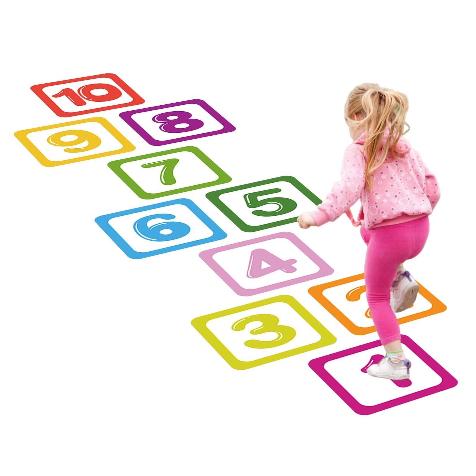 Hopscotch Floor Stickers 1-10  - Kids Education Number ulasan dan harga