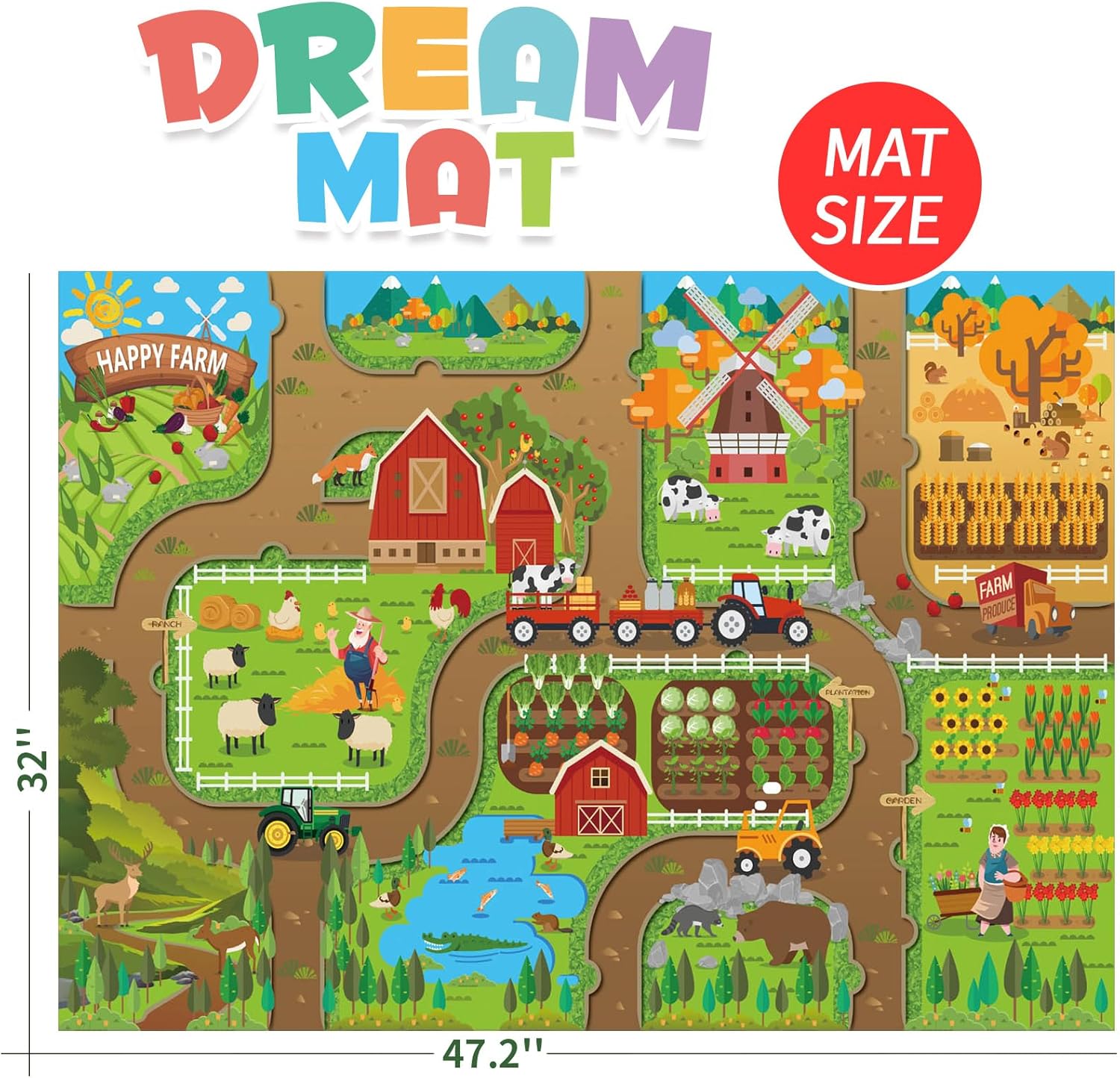Kids Dream Mat Happy Farm Acti - Kids Education In Us ulasan dan harga
