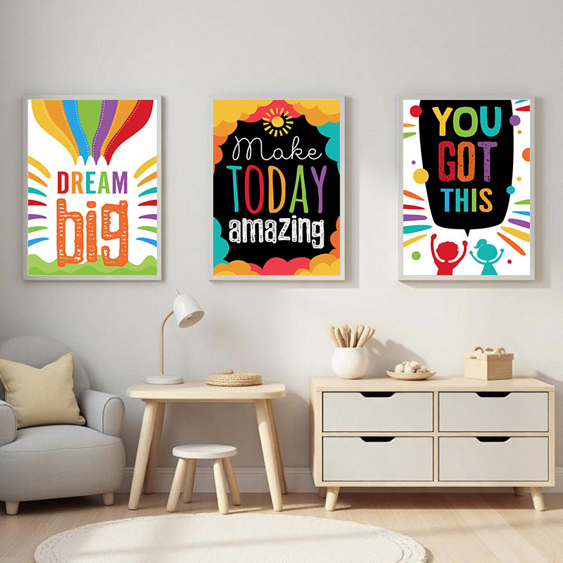 Colorful Cute Dream Big Quotes - Kids Education Quotes ulasan dan harga