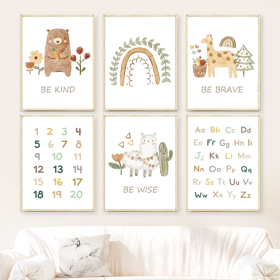 Neutral Nursery Wall Art Educa - Kids Education Quotes ulasan dan harga