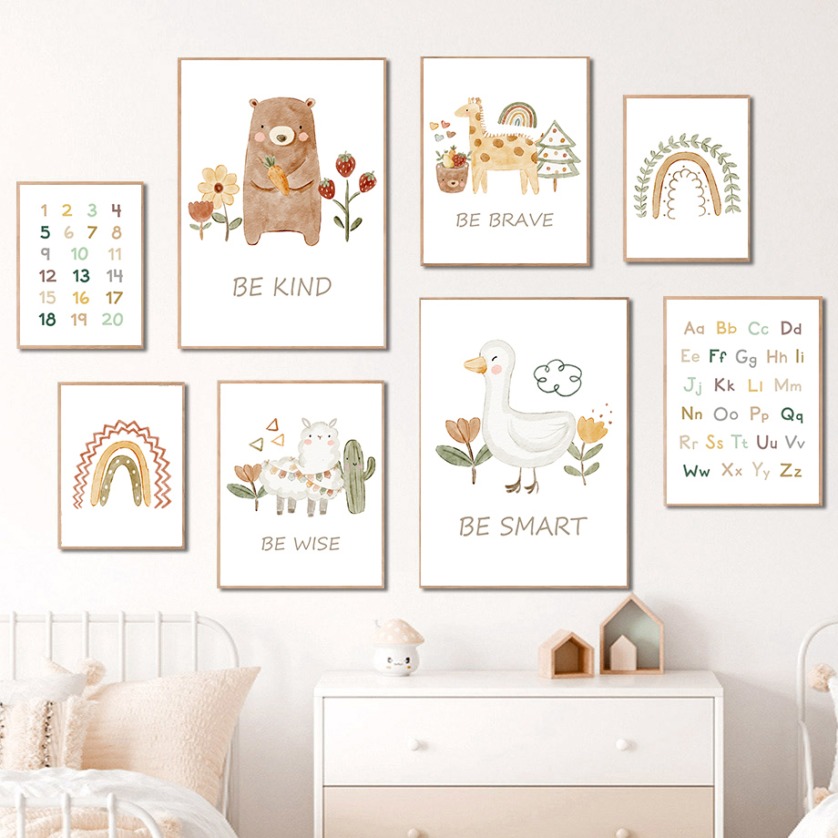 Neutral Nursery Wall Art Educa - Kids Education Quotes ulasan dan harga