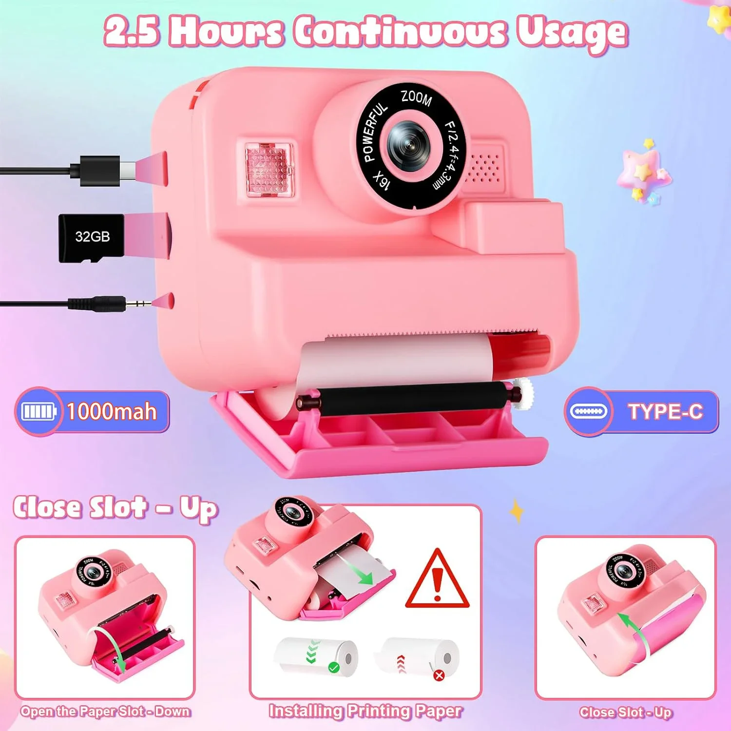 Digital Children Camera, Insta - Kids Education Images ulasan dan harga