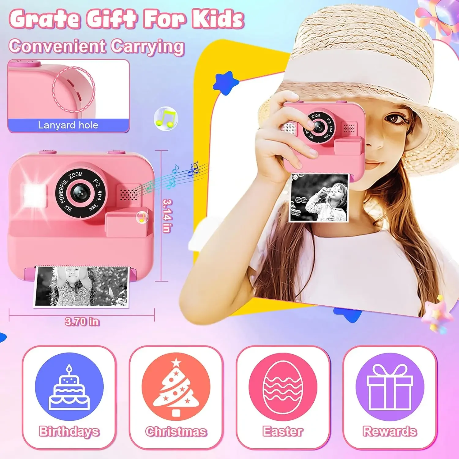 Digital Children Camera, Insta - Kids Education Images ulasan dan harga