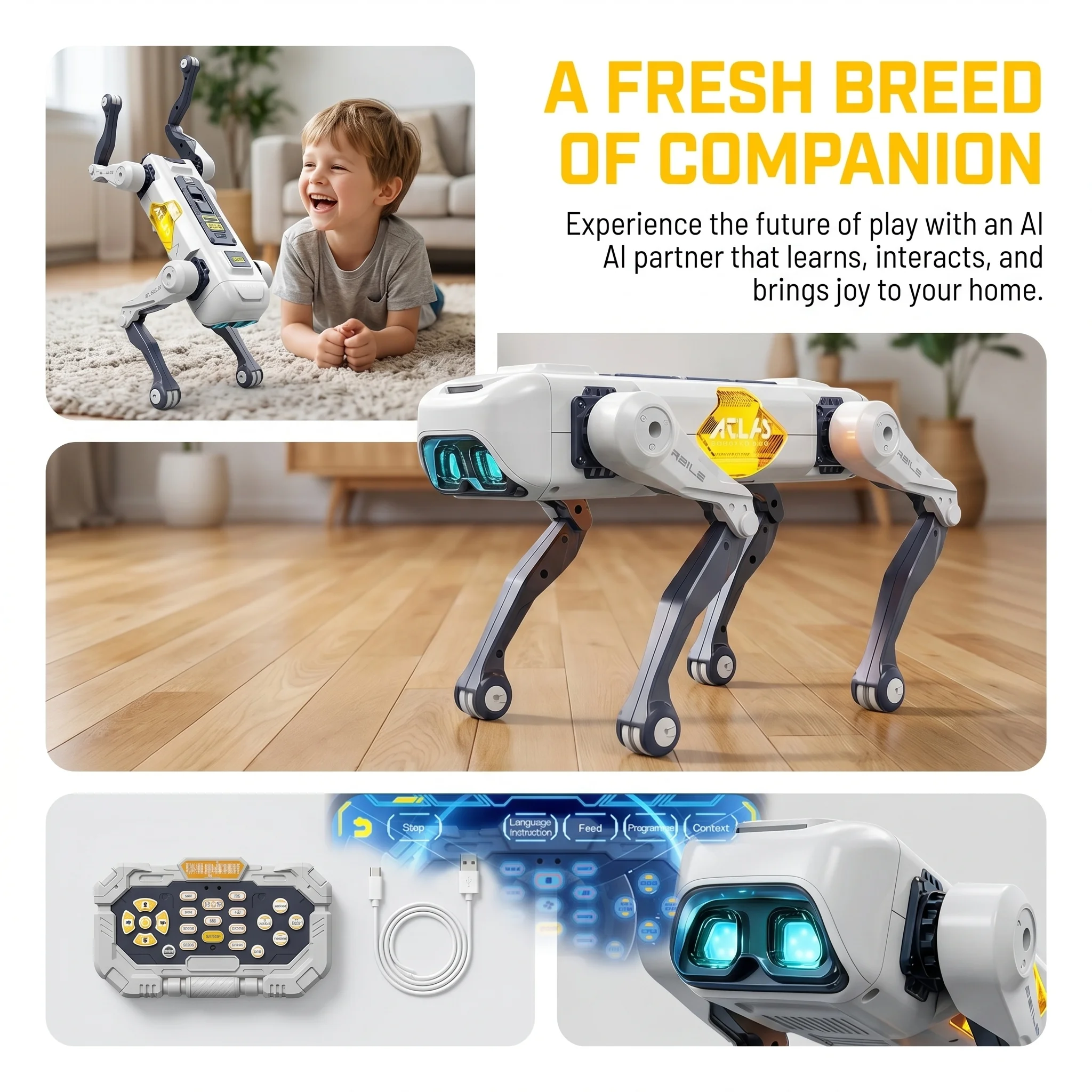 AI Smart Robot Dog, Voice & AP - Kids Education Toys ulasan dan harga