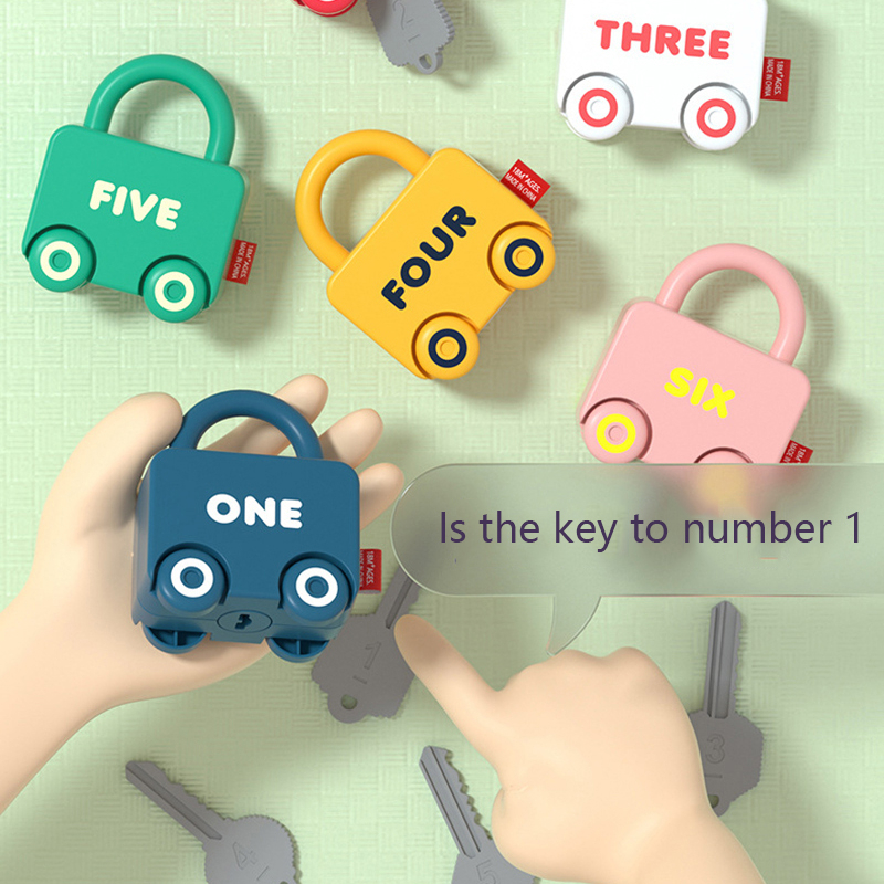 Baby Learning Lock with Key Ca - Kids Education Number ulasan dan harga