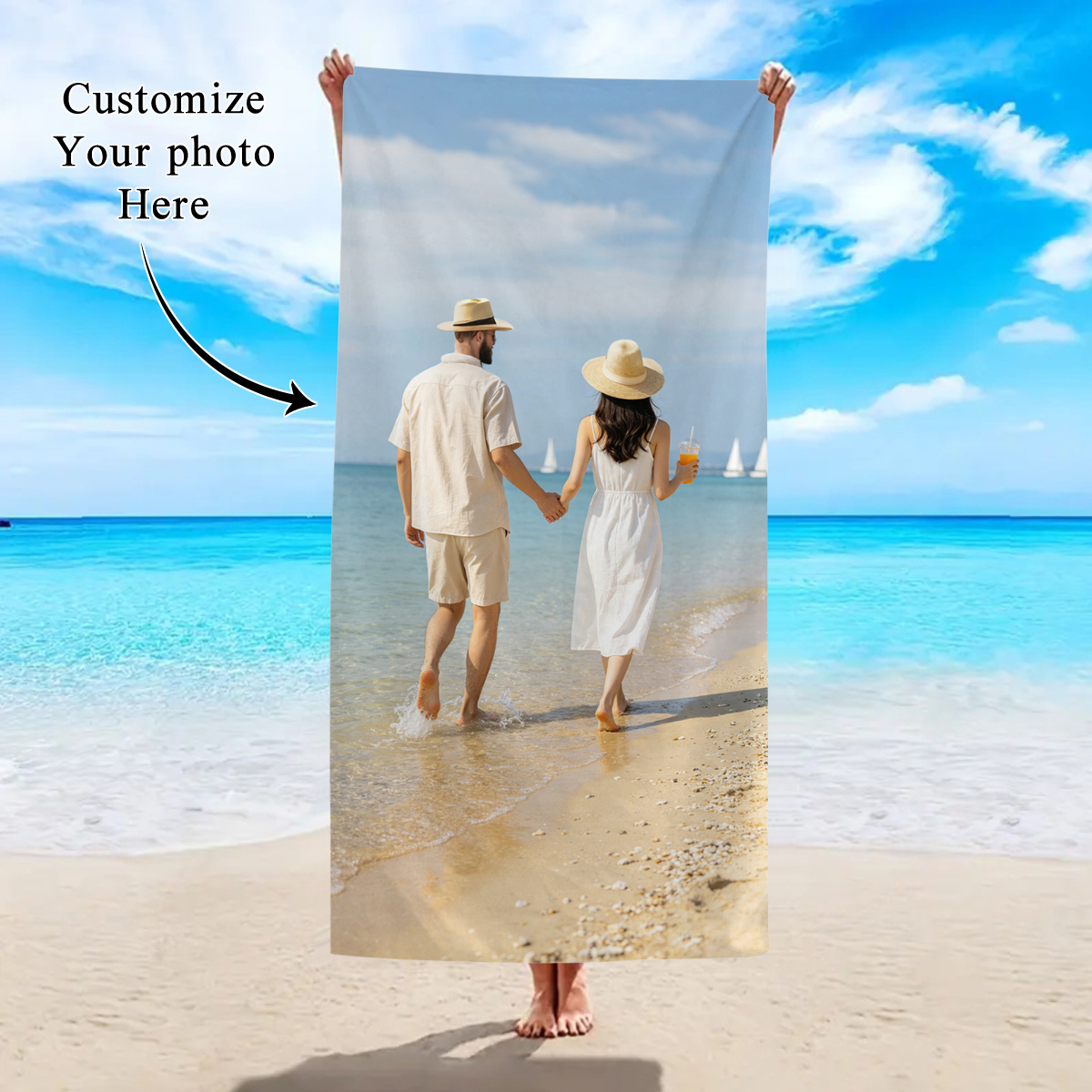 1pc Customized beach towels fo - Kids Education School ulasan dan harga