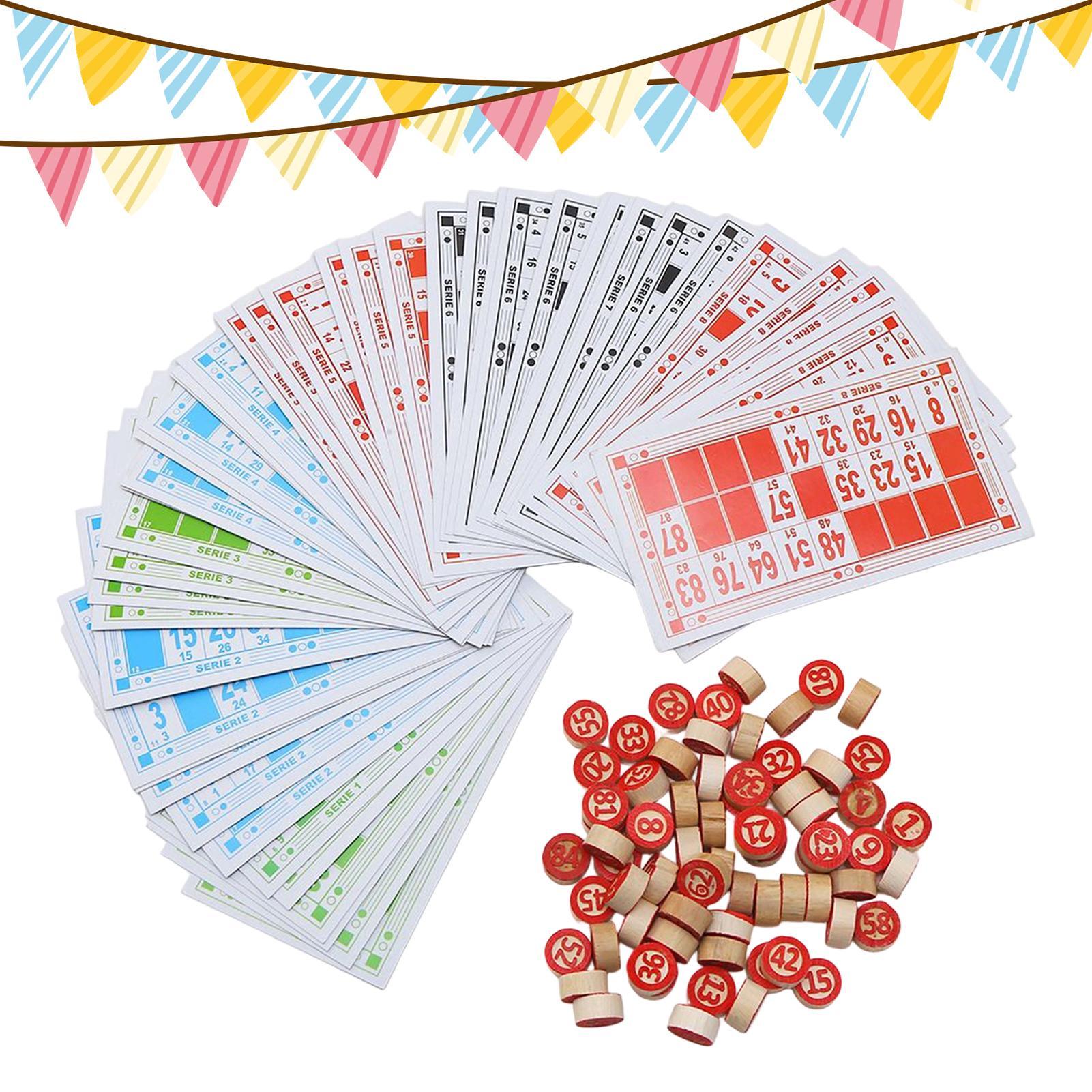 Bingo Game For Adults Wooden F - Kids Education Group ulasan dan harga