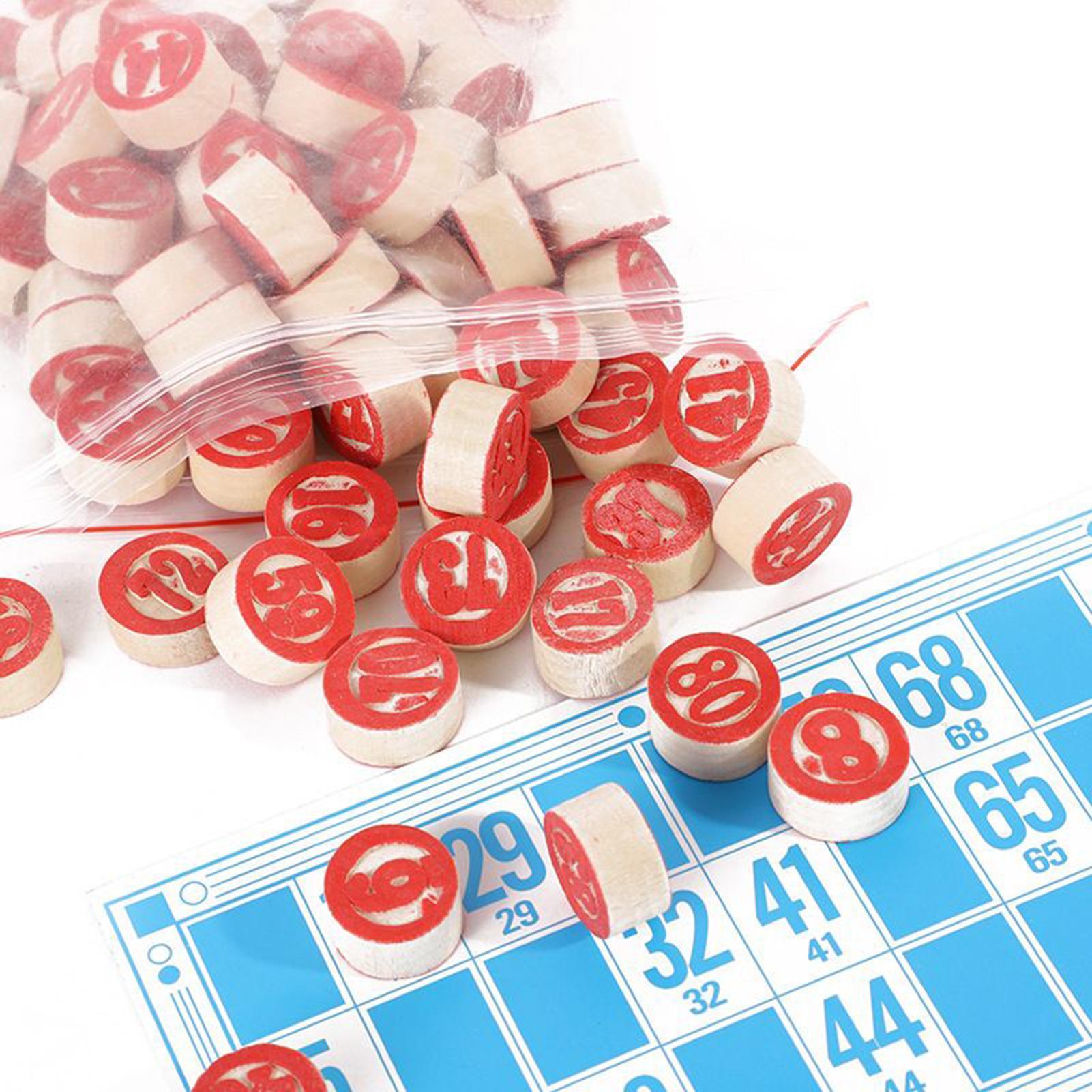Bingo Game For Adults Wooden F - Kids Education Group ulasan dan harga