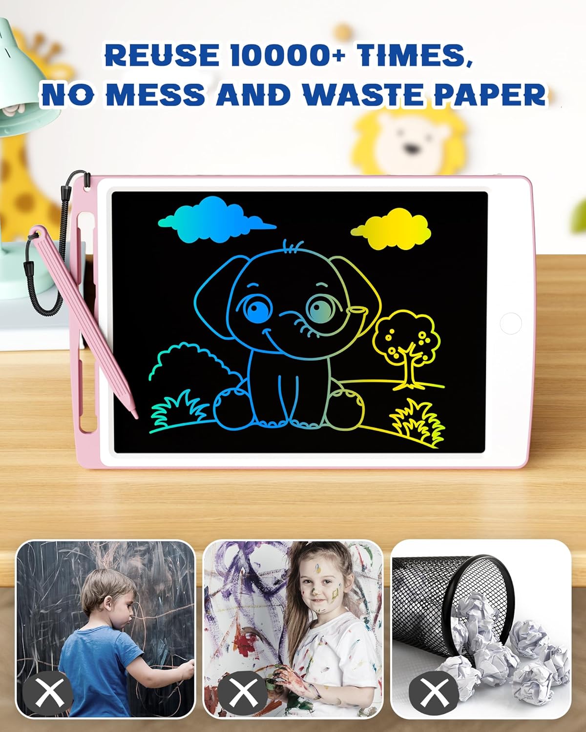 2 Pack LCD Writing Tablet for  - Kids Education Images ulasan dan harga
