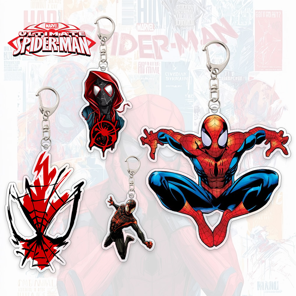 Spider Man Acrylic Keychain An - Kids Education School ulasan dan harga