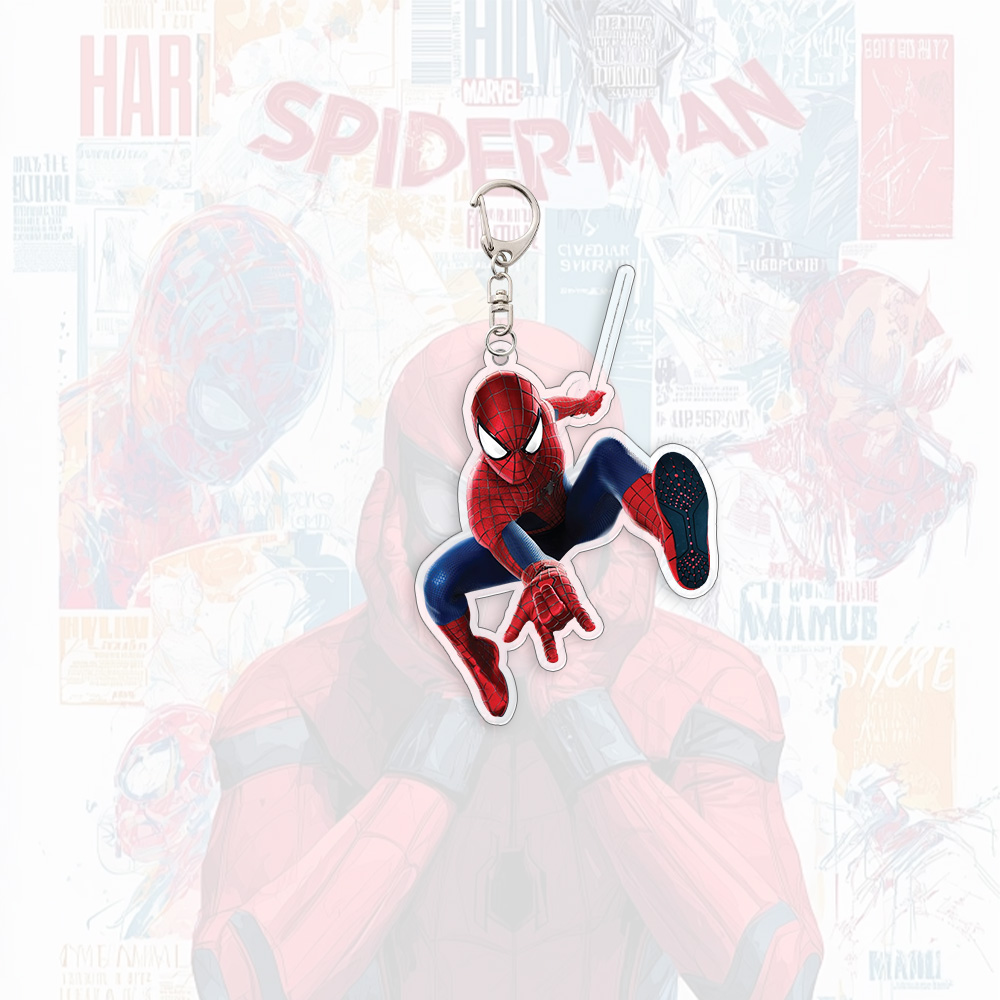 Spider Man Acrylic Keychain An - Kids Education School ulasan dan harga