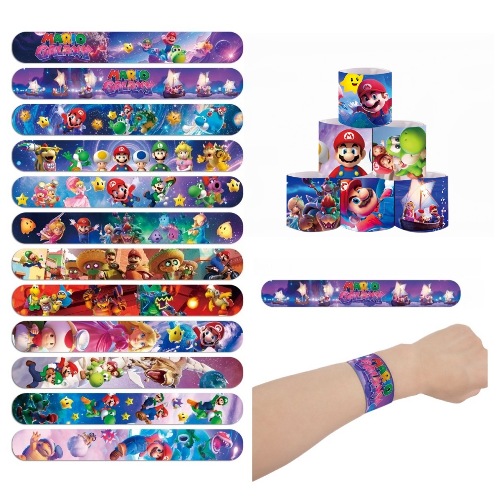 Super Mario PVC Slap Bracelets - Kids Education In Us ulasan dan harga